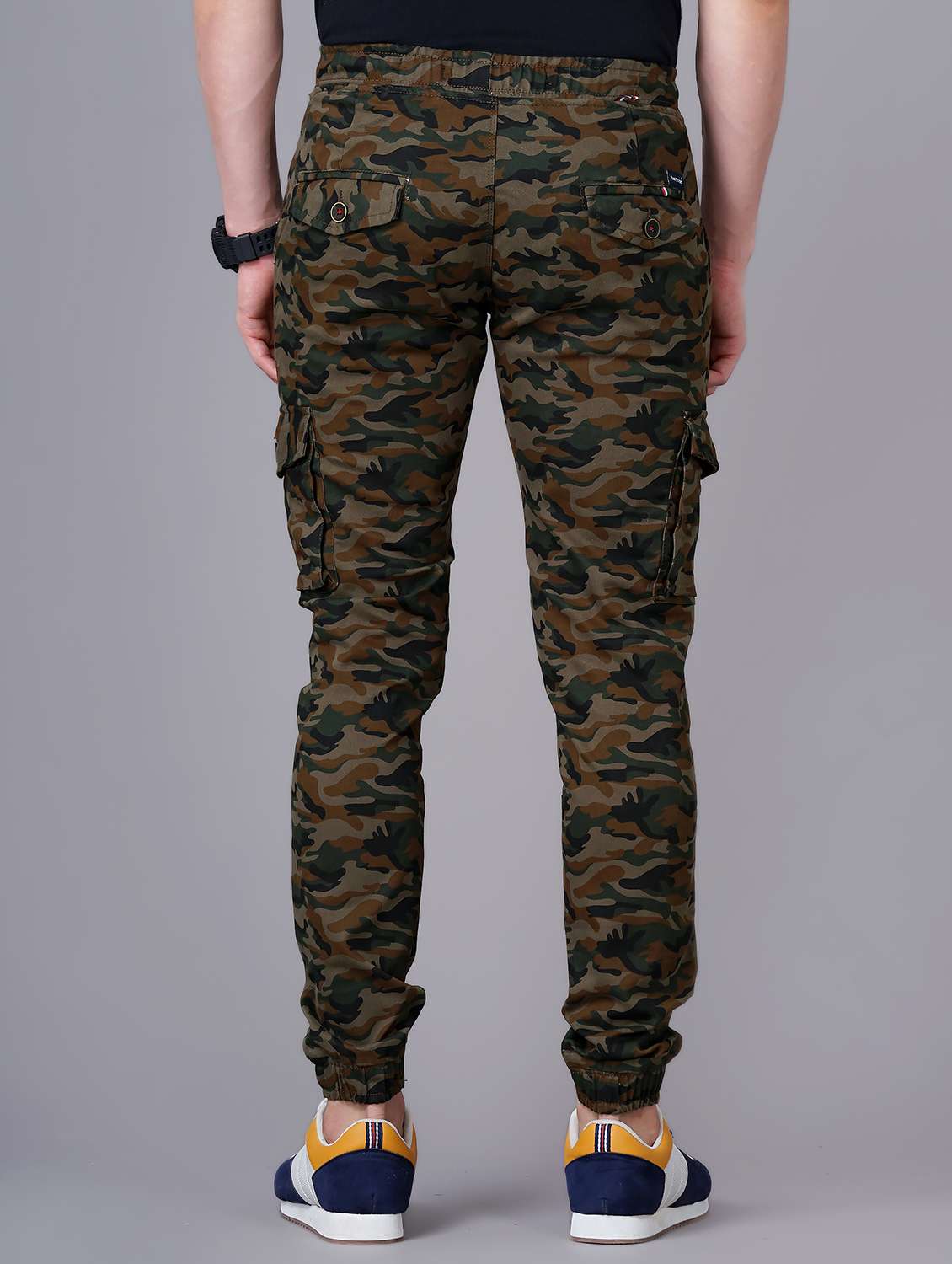 camouflaged cargo casual trouser - 18512137 - Standard Image - 2