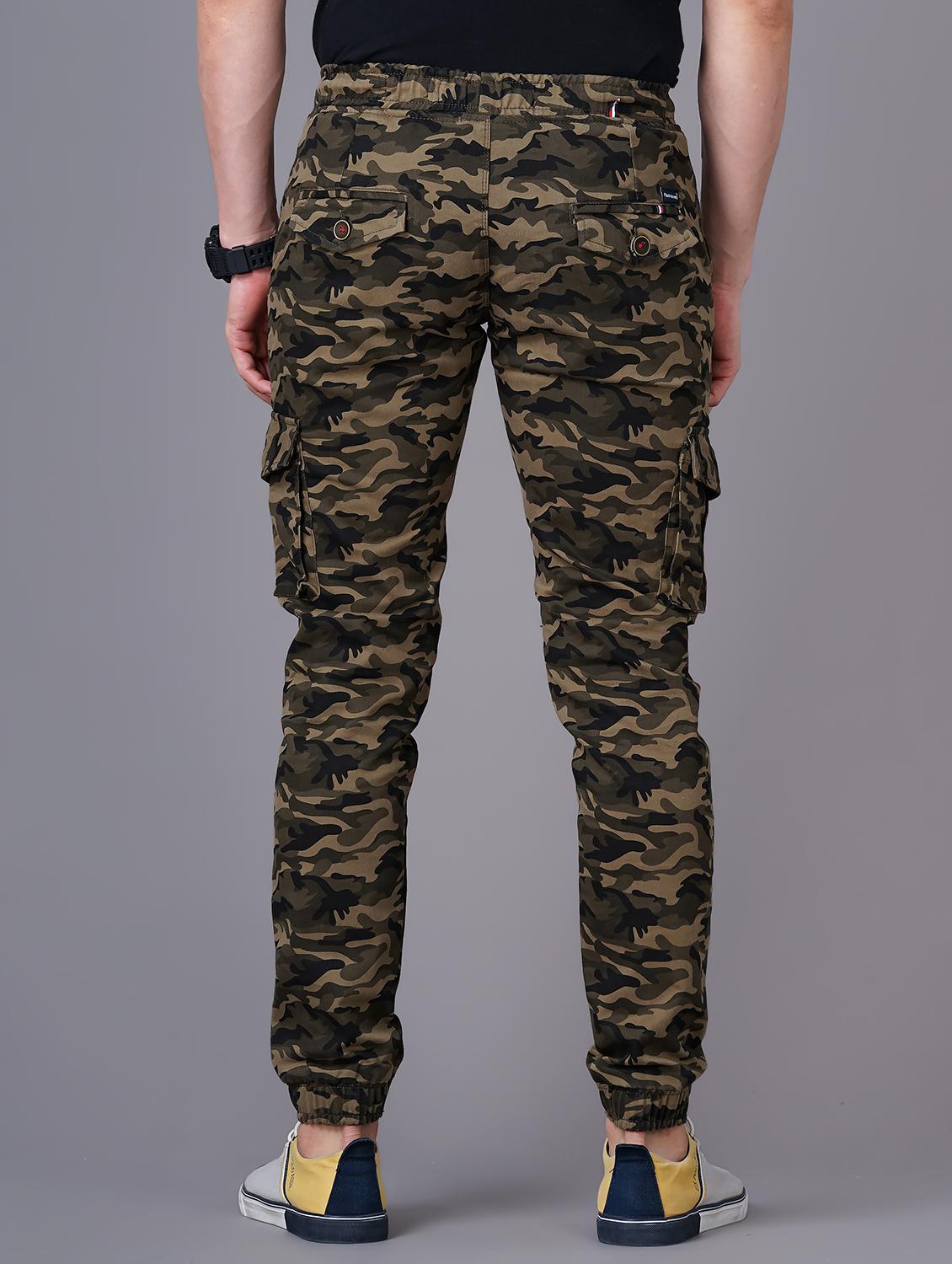 camouflaged cargo casual trouser - 18512138 - Standard Image - 2