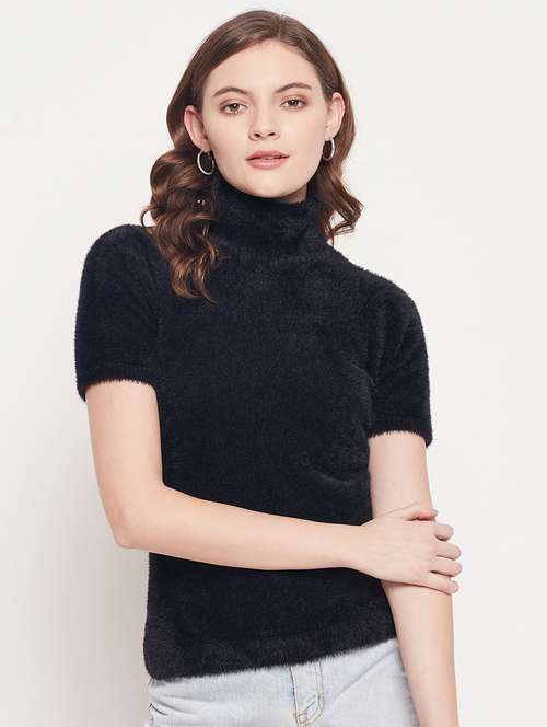 turtle neck solid pullover  - 18512233 -  Standard Image - 0