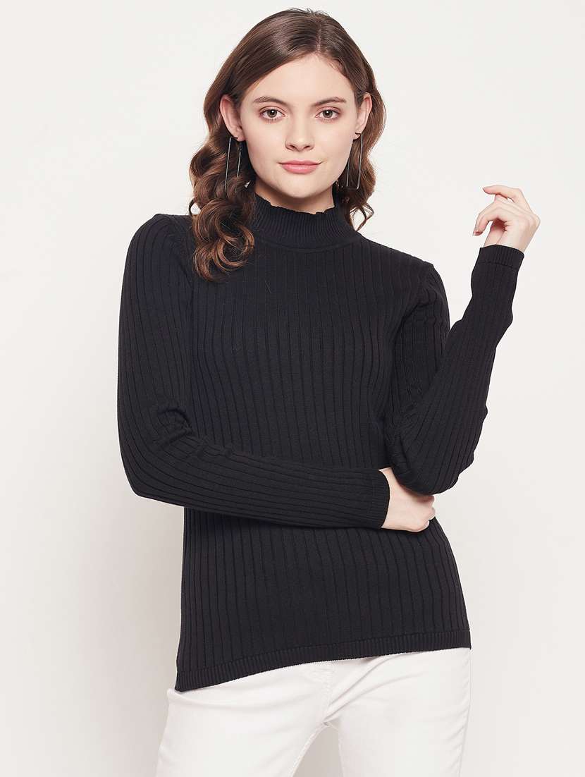 long sleeved solid regular pullover