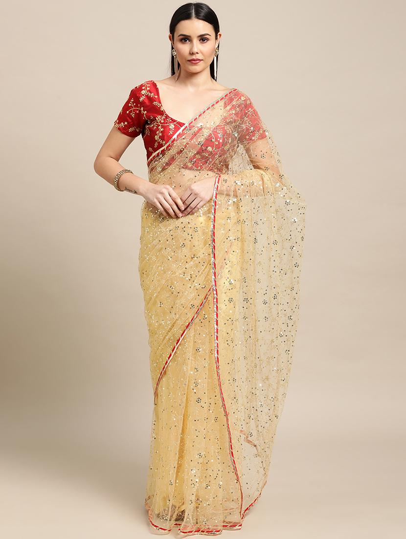 women's embroidered saree with blouse - 18512393 - Zoom Image - 0