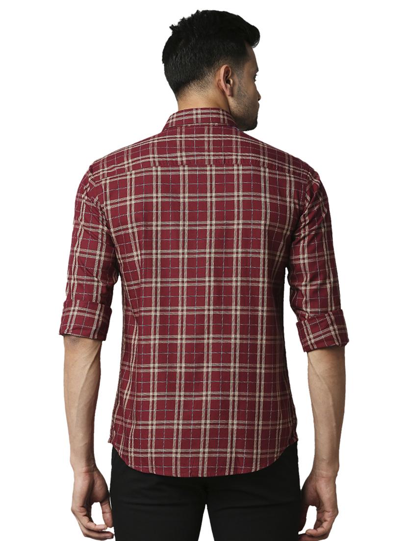red checkered casual shirt - 18512515 - Standard Image - 2