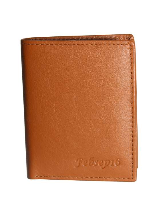 tan leather wallet