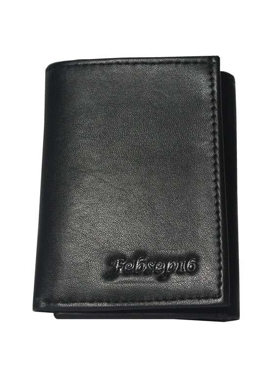 black leather wallet