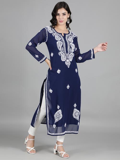 women's straight kurta - 18512665 - Standard Image - 0