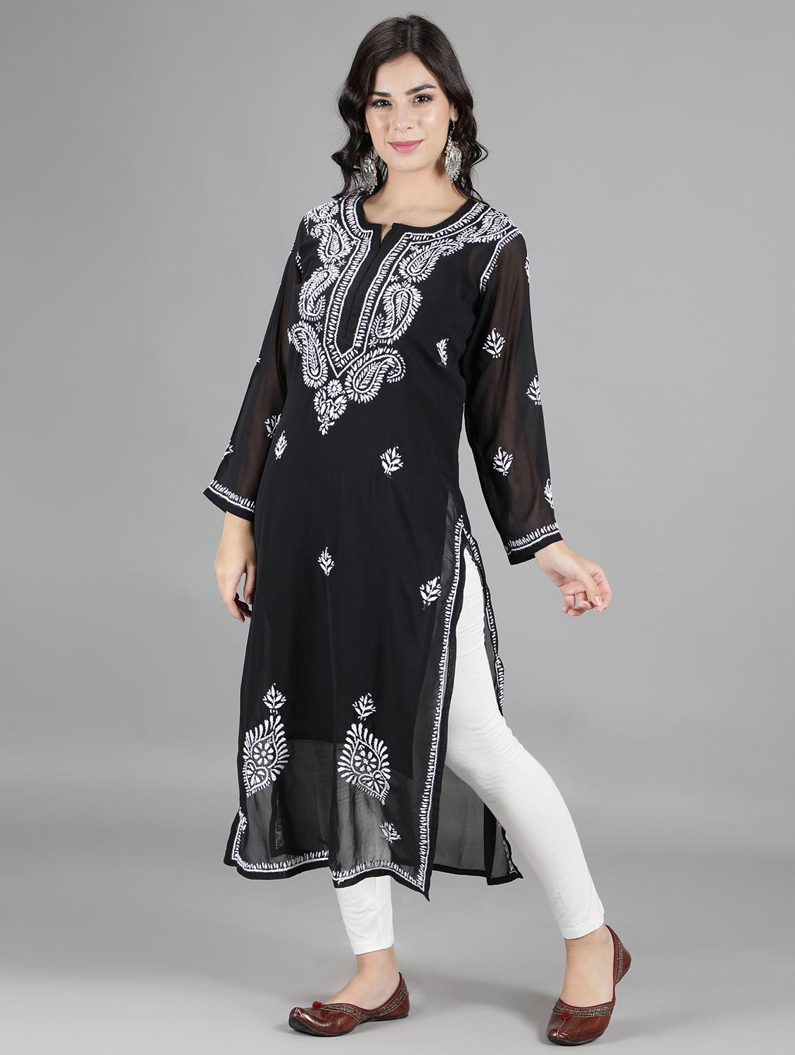 women's straight kurta - 18512667 - Standard Image - 2
