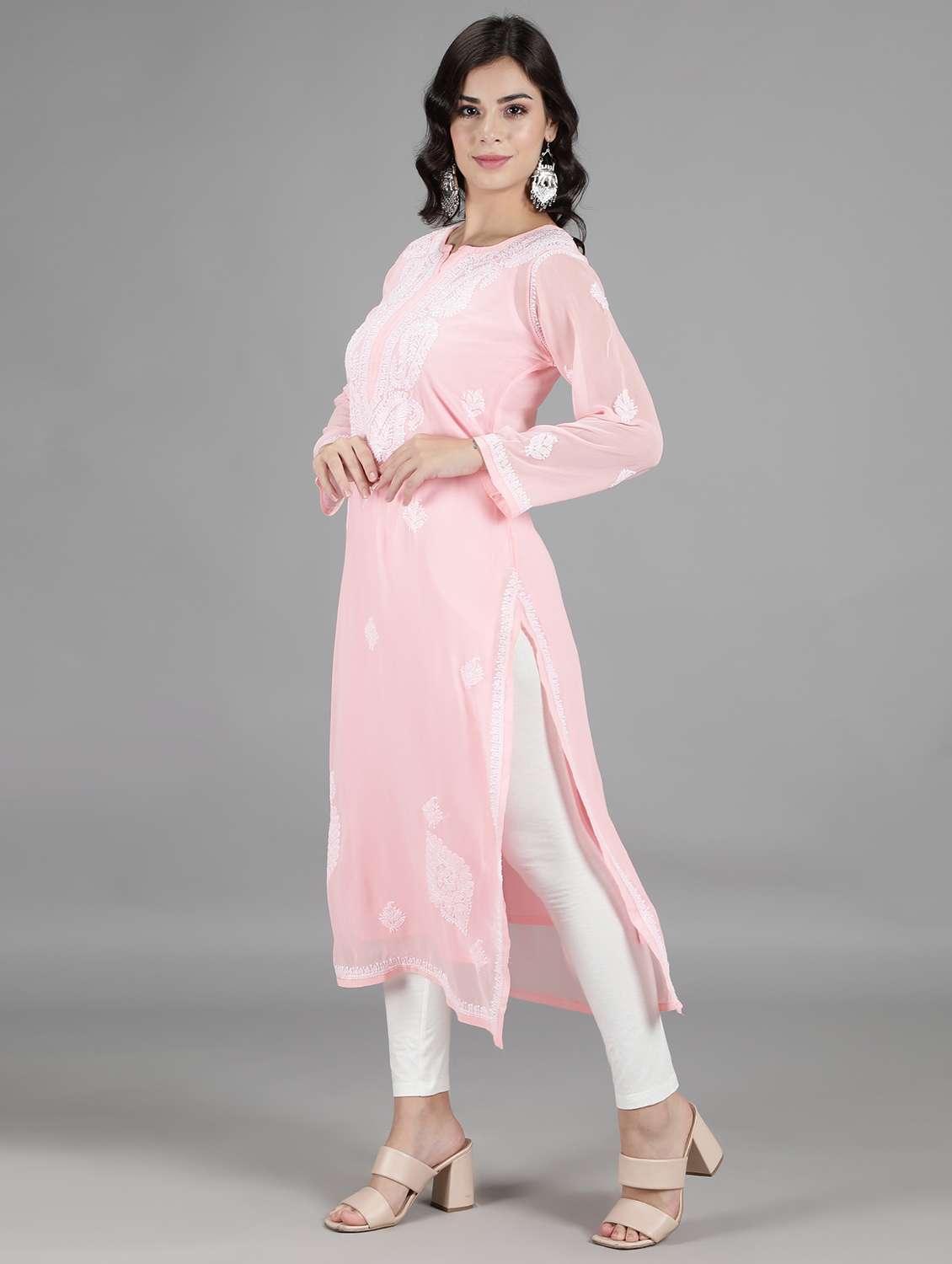women's straight kurta - 18512672 - Standard Image - 2