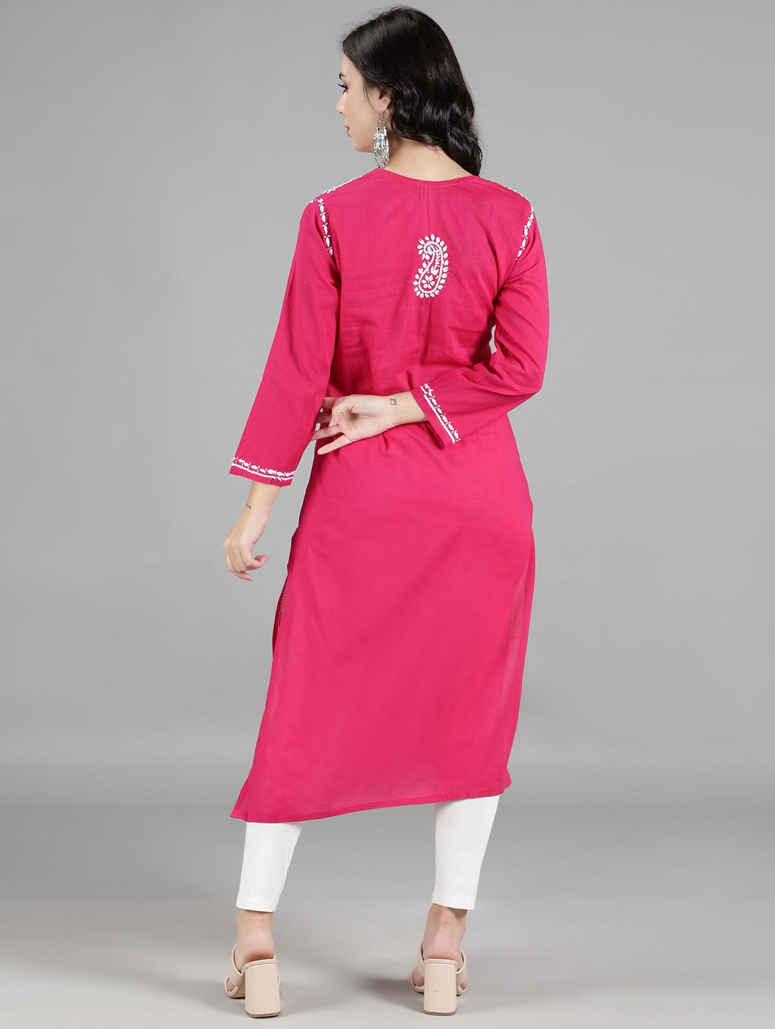 women's straight kurta - 18512682 - Standard Image - 2