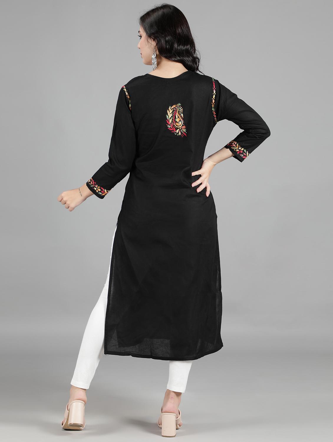 women's straight kurta - 18512686 - Standard Image - 2