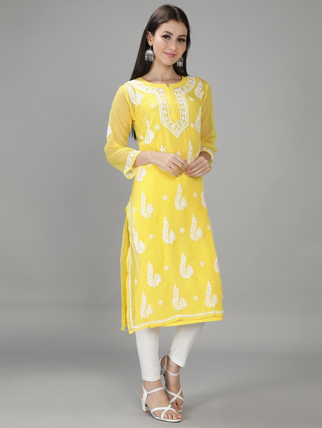 women's straight kurta - 18512719 - Standard Image - 2