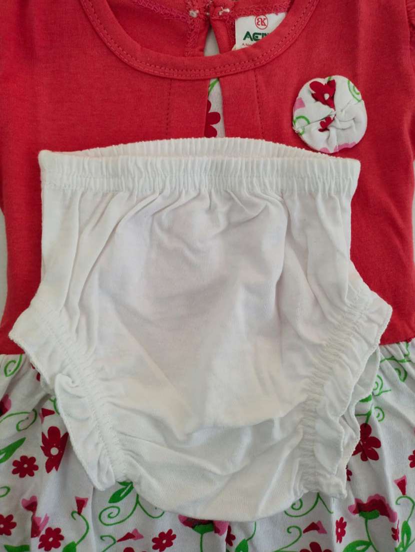 girls round neck short sleeves frock - 18513439 -  Standard Image - 2