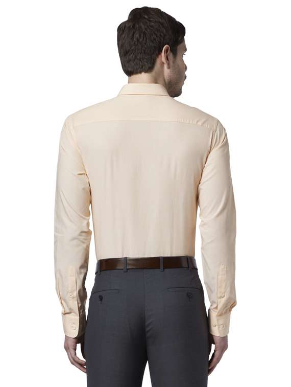 yellow solid formal shirt - 18513528 -  Standard Image - 2