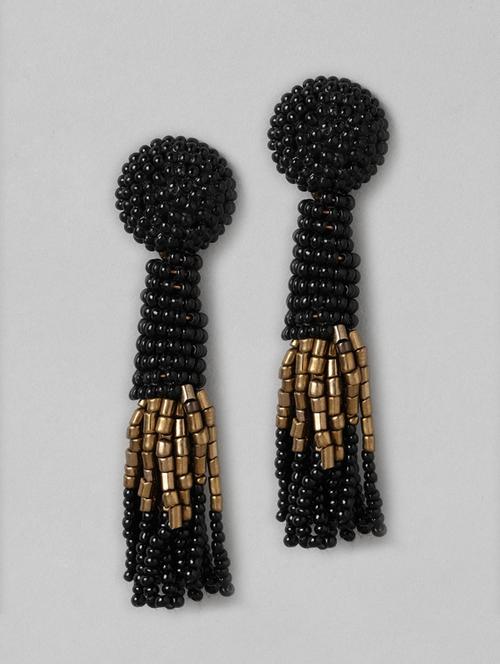 black metal drop earring - 18513830 - Standard Image - 0
