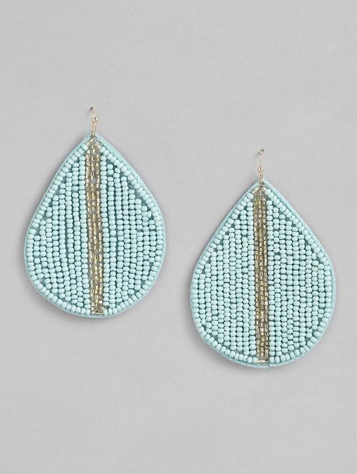 blue metal drop earrings - 18513836 -  Standard Image - 0