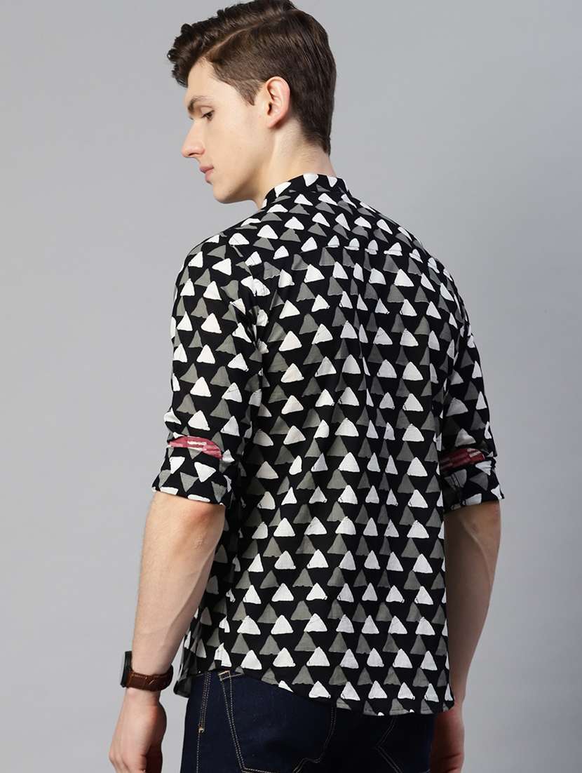 mens geometric casual shirt - 18515173 -  Standard Image - 2