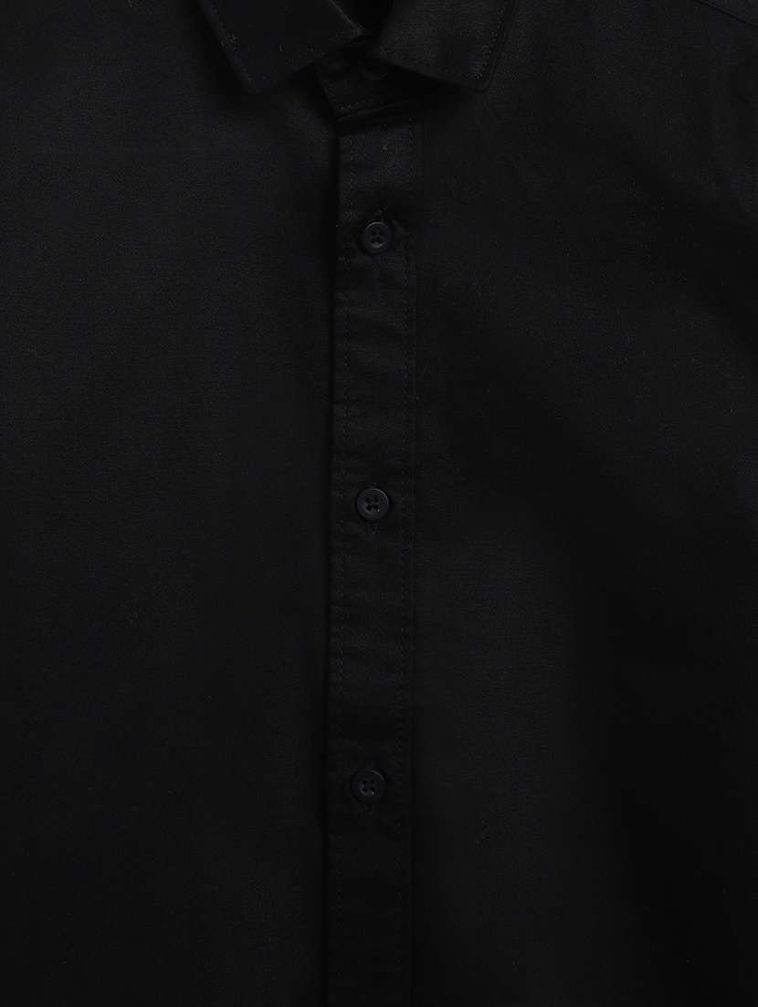 boys black solid shirt - 18515432 -  Standard Image - 2