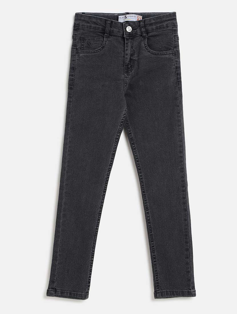boy's plain skinny fit jeans