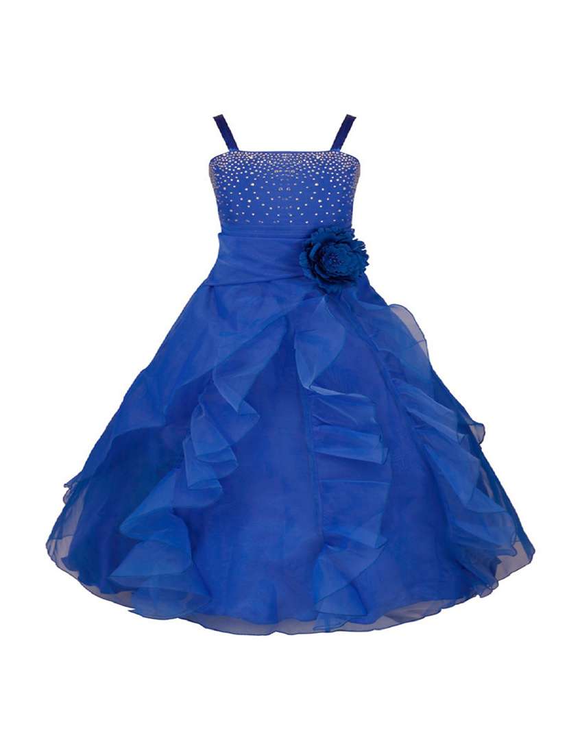 girls cami neck embellished party gown