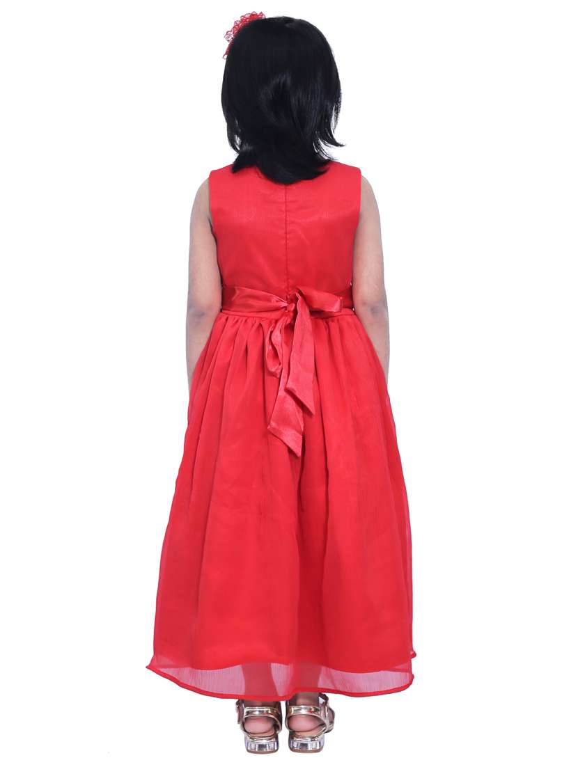 girls round neck sleeveless frock - 18517105 - Standard Image - 2