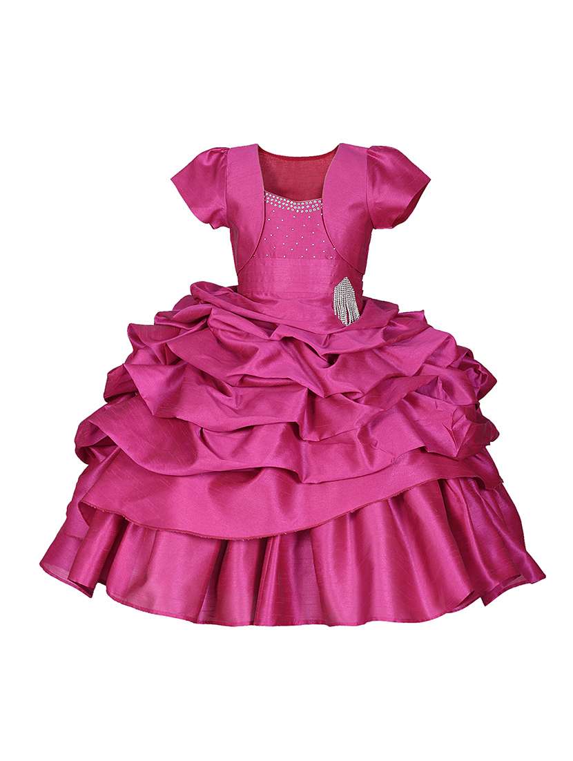 girls sweetheart neck short sleeves frock