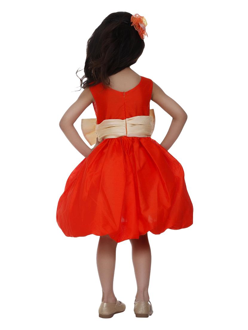 girls round neck sleeveless frock - 18517243 - Standard Image - 2