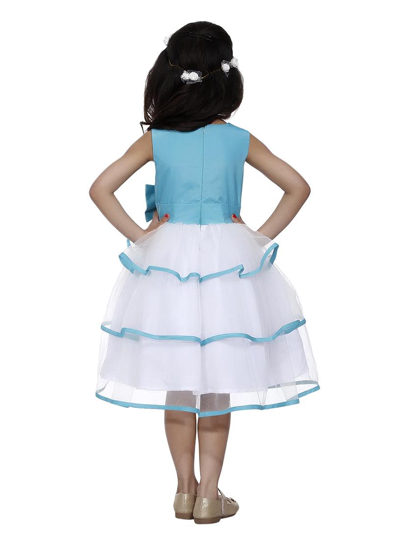 girls round neck sleeveless frock - 18517250 - Standard Image - 2