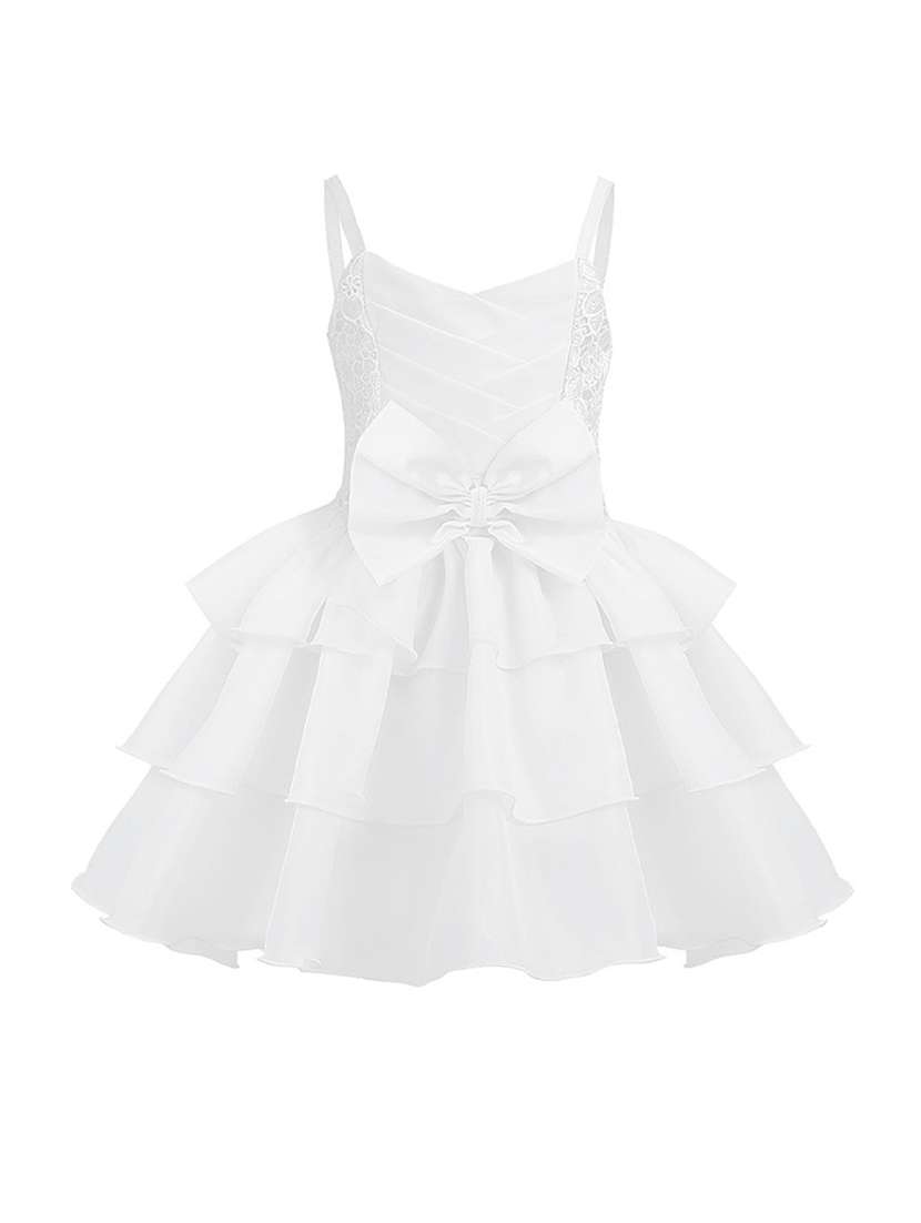 girls shoulder strap sleeveless frock
