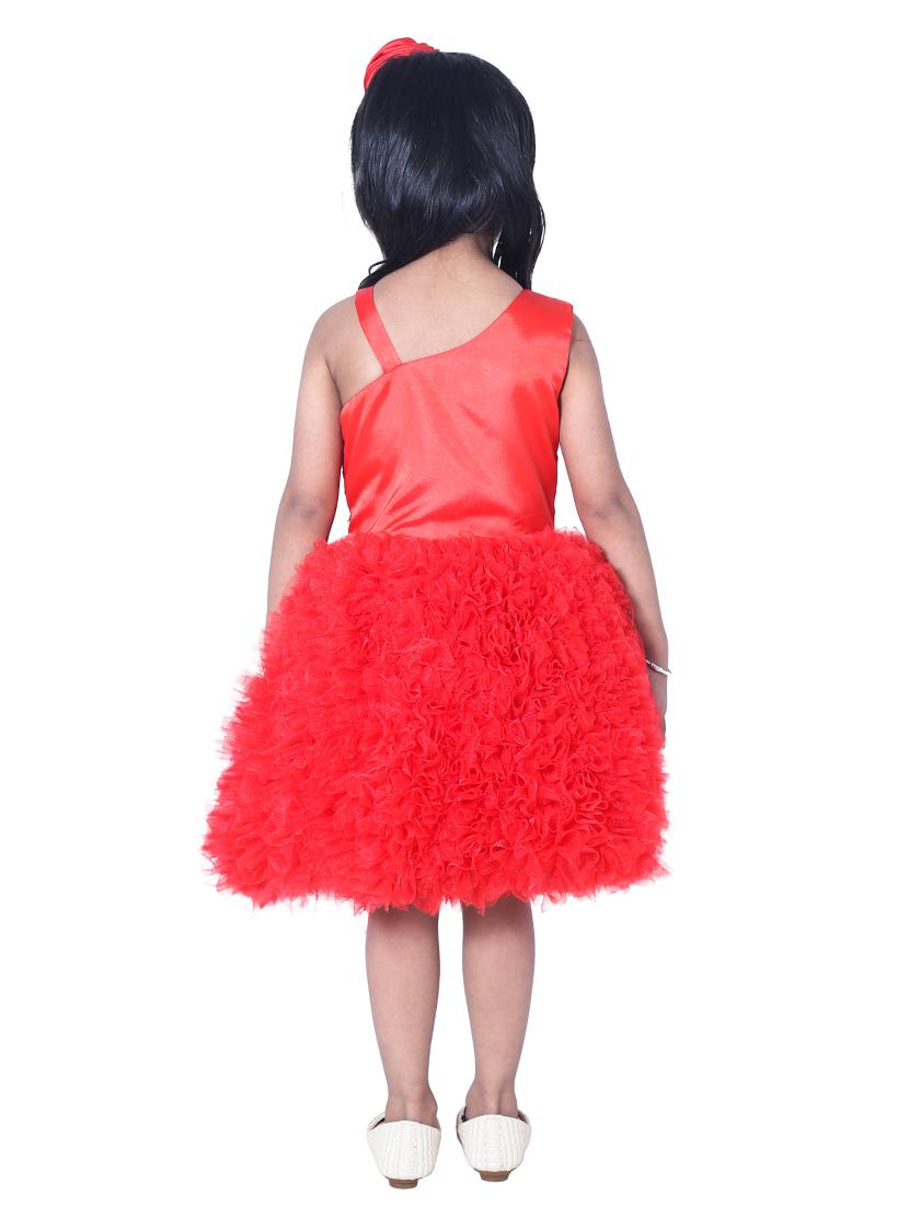 girls asymmetric neck sleeveless frock - 18517332 - Standard Image - 2