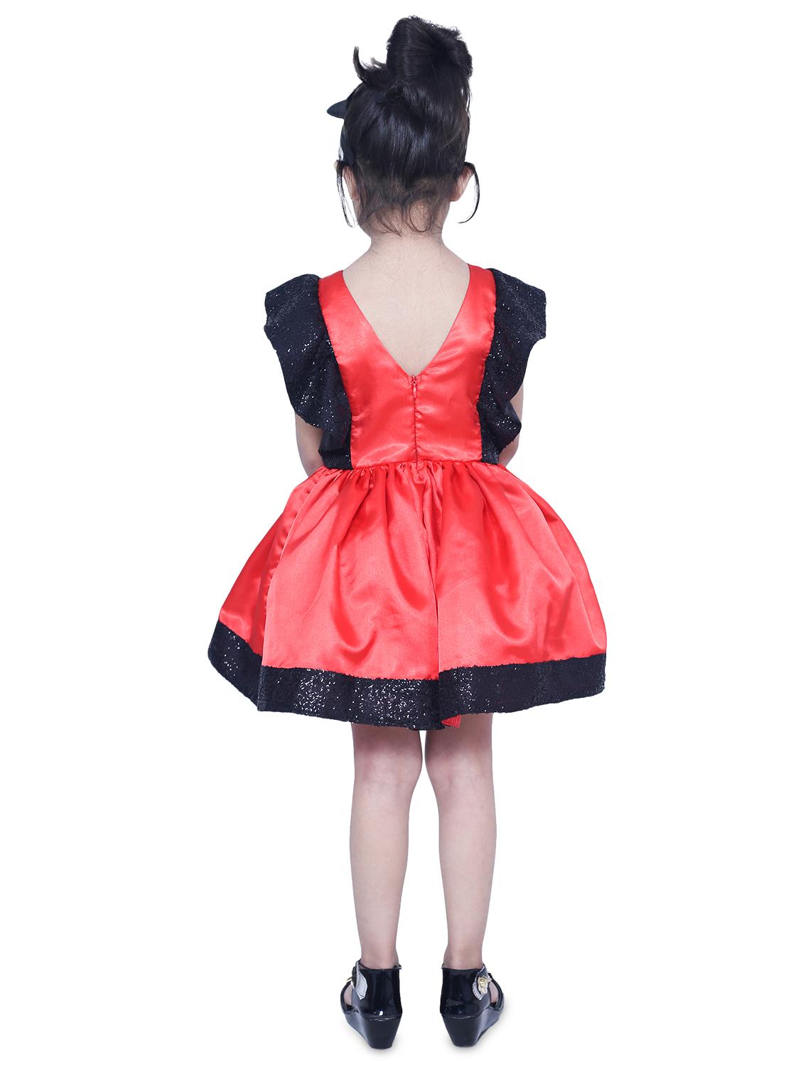 girls round neck short sleeves frock - 18517346 - Standard Image - 2