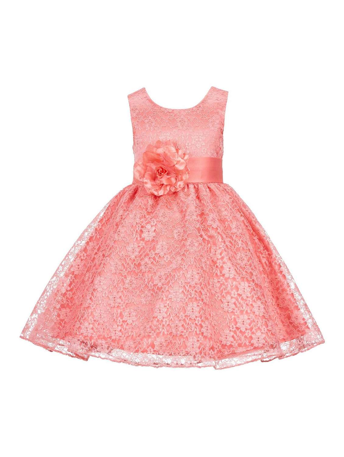 girls round neck sleeveless frock