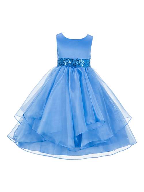 girls round neck sleeveless frock