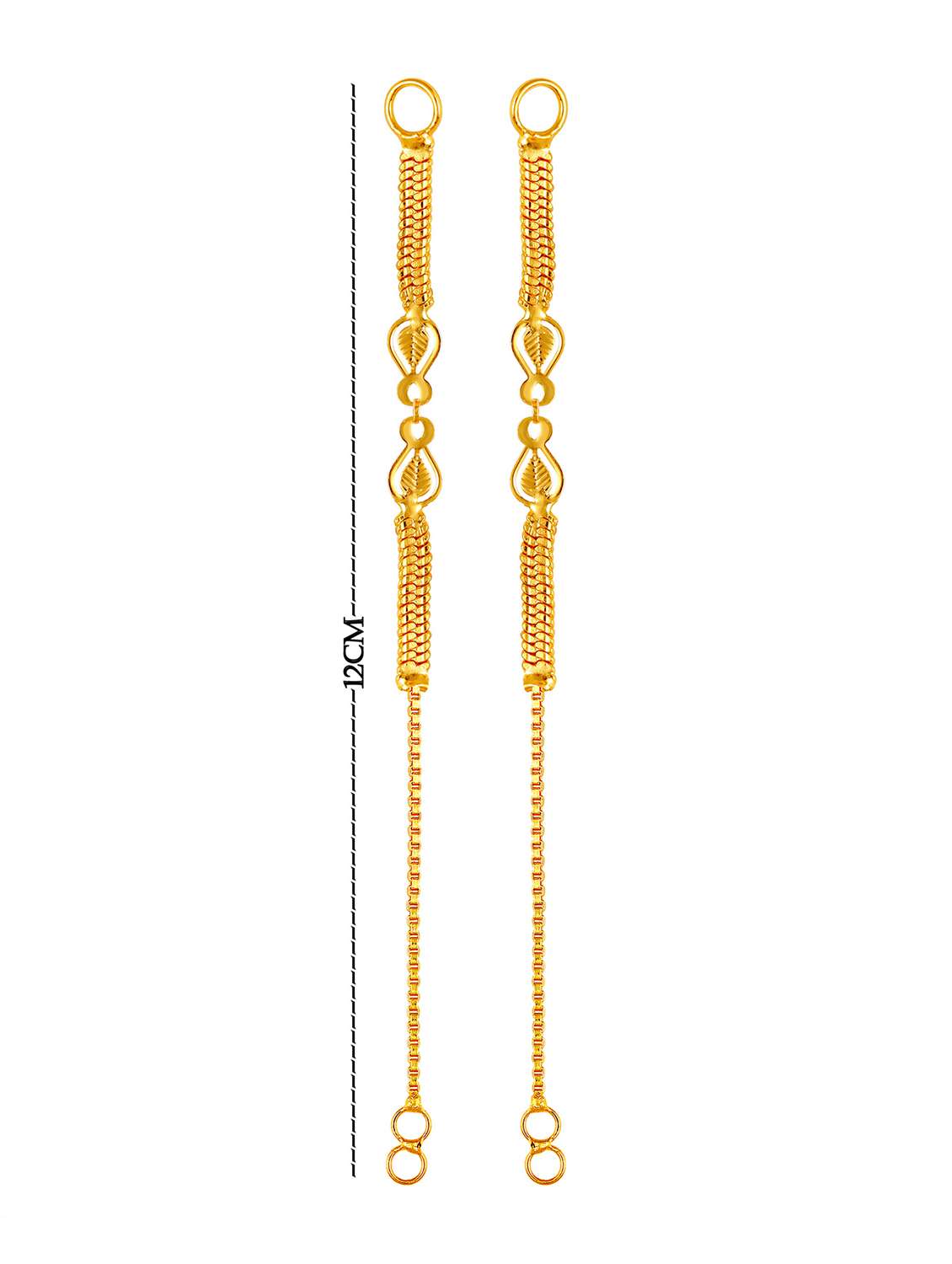 gold plated ear cuff earring - 18518692 - Standard Image - 2