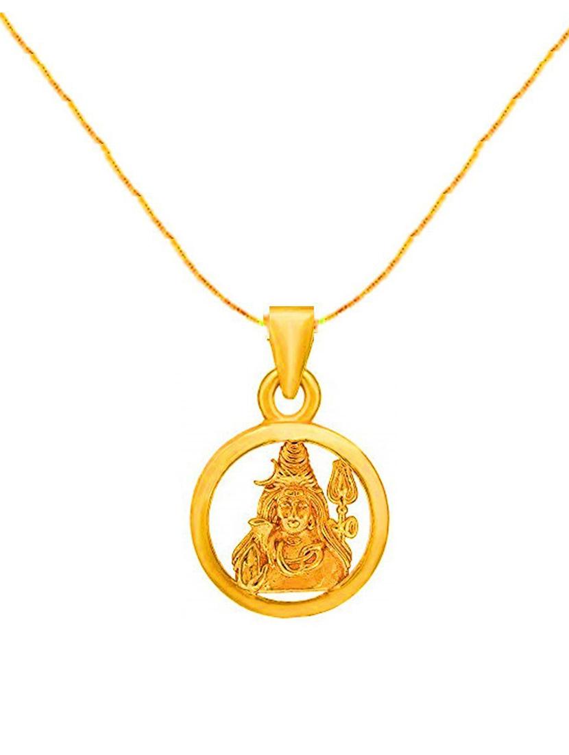 gold metal pendant
