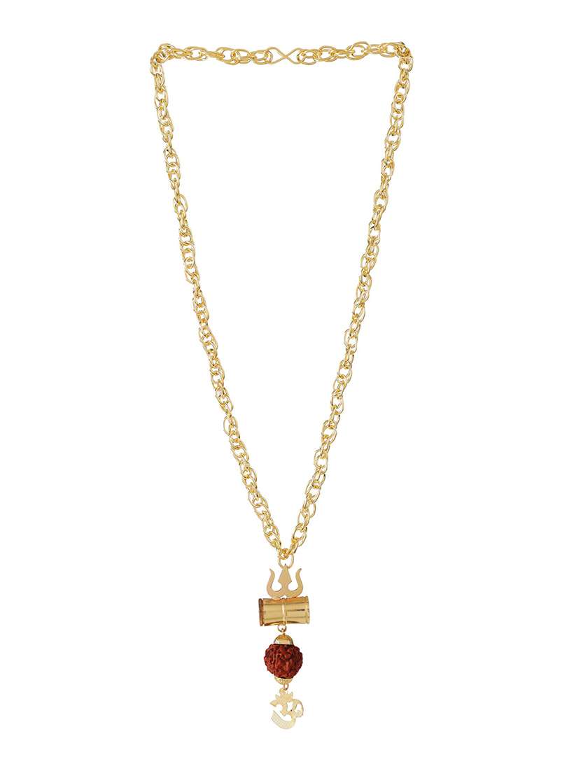 gold metal pendant