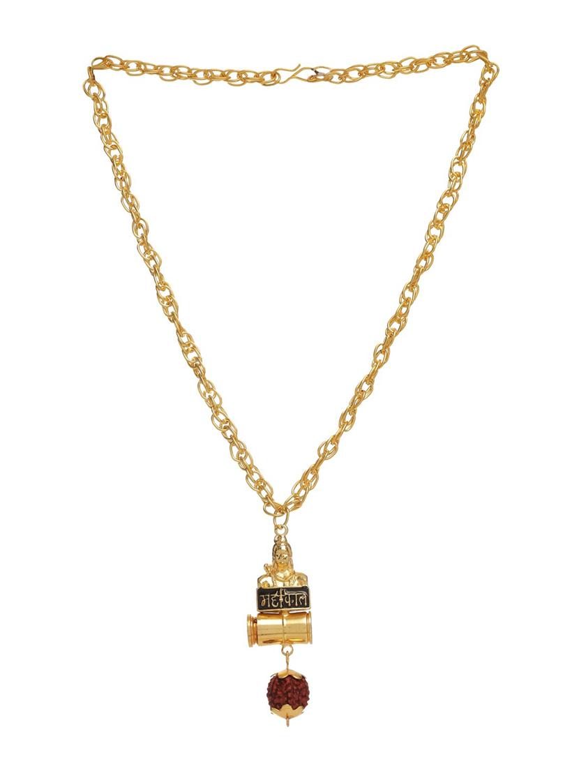gold metal pendant