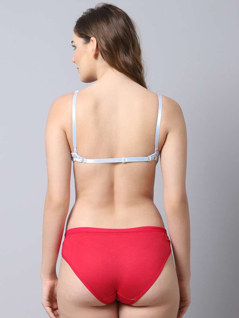 multi colored printed bra and panty set - 18519217 -  Standard Image - 2