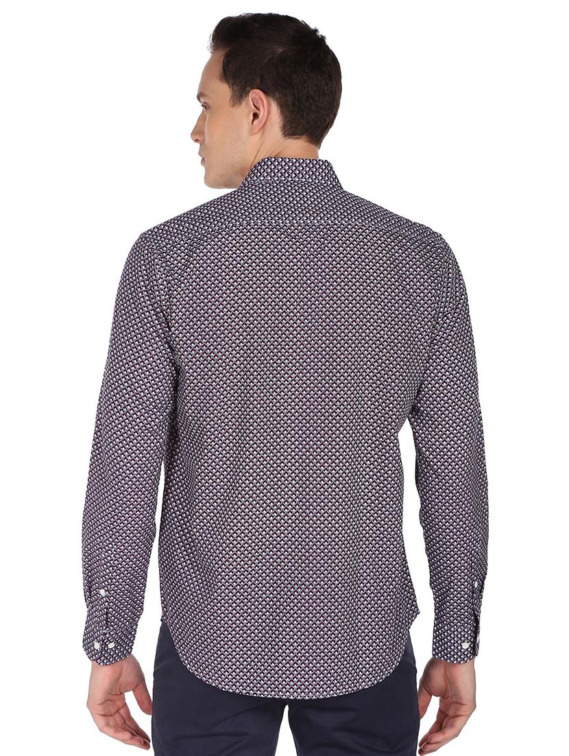 mens geometric casual shirt - 18519354 - Standard Image - 2