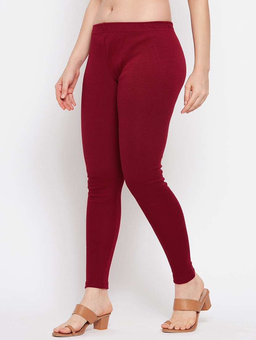 mid rise solid woolen legging - 18519359 -  Standard Image - 2