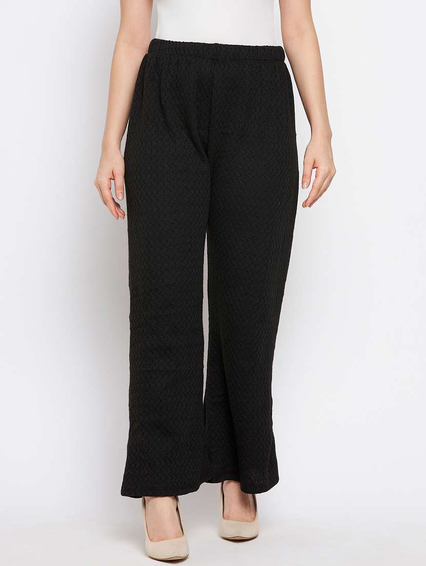 solid straight palazzo