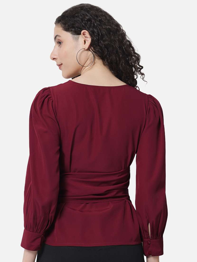 women's peplum round neck top - 18519543 -  Standard Image - 2