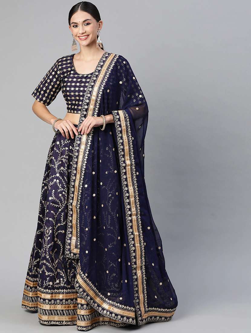  lehenga and choli with embroidery and sequence work and dupatta