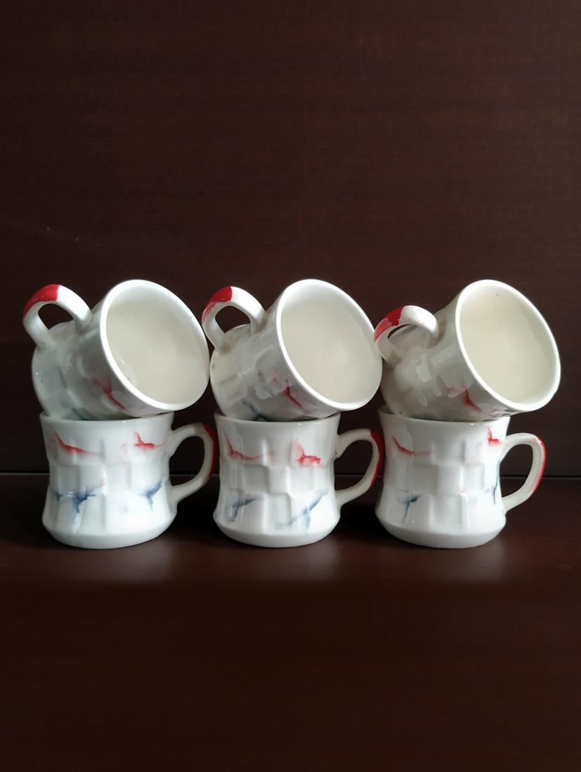 charming set of 6 cups | cupset | tea cups | set of 6 cups | ceramic - 18519749 - Standard Image - 2