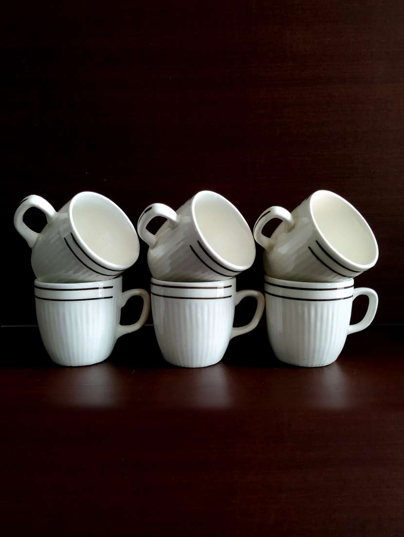 designer set of 6 cups | cup set | tea cups | set of 6 cups | ceramic - 18519754 -  Standard Image - 2