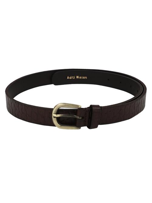 women brown leather belt - 18519902 - Standard Image - 0