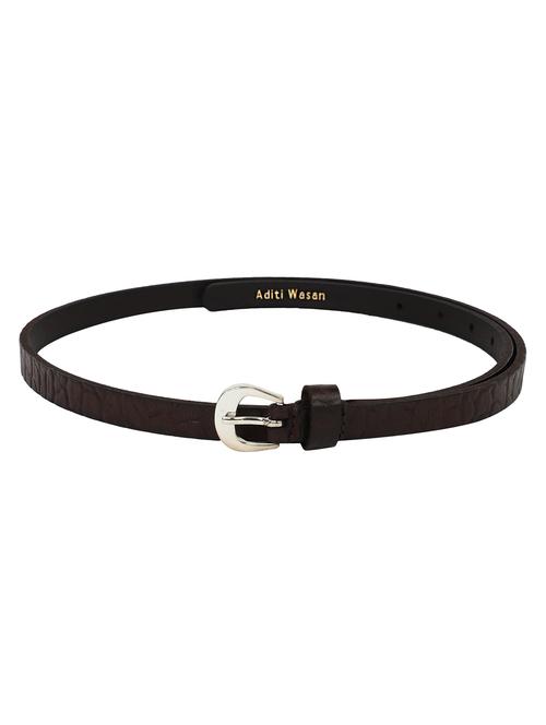 women brown leather belt - 18519903 - Standard Image - 0