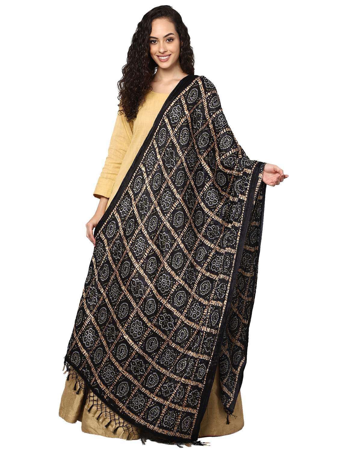 bandhani printed dupatta 