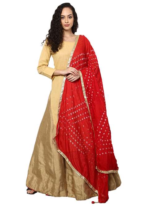 bandhani printed dupatta - 18520006 - Standard Image - 0