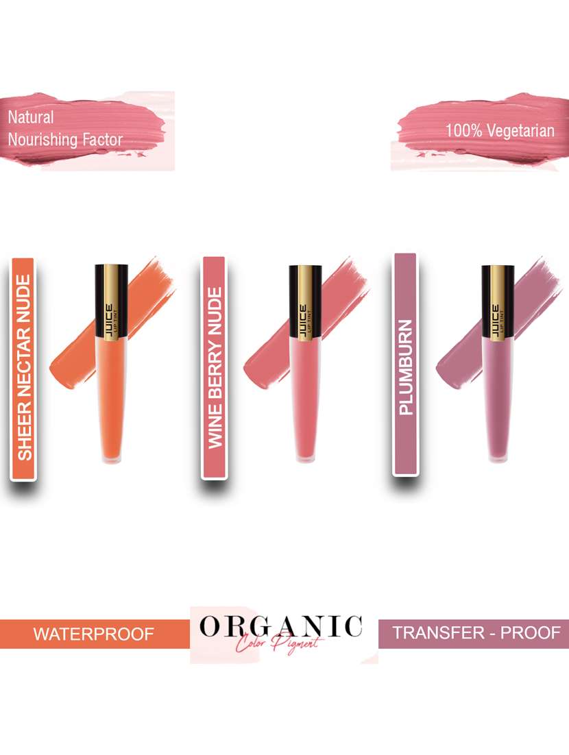 pack of 3 juice matte lipstick 
