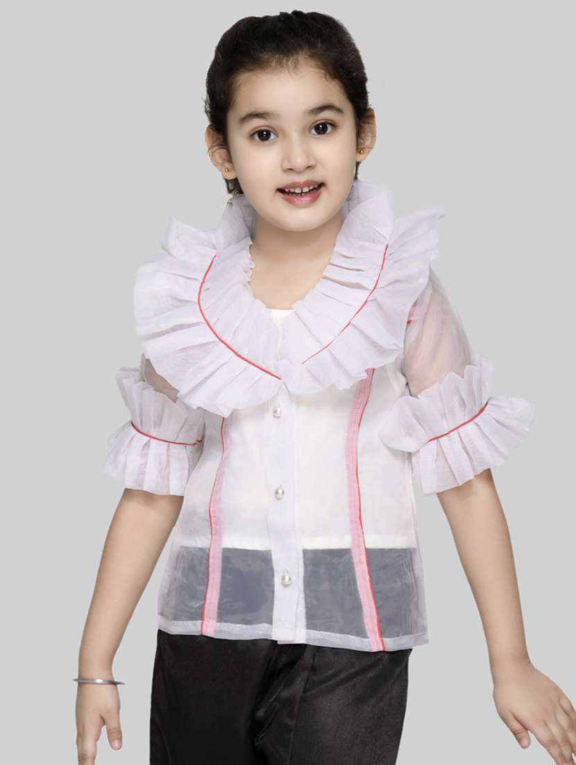 girls v-neck top