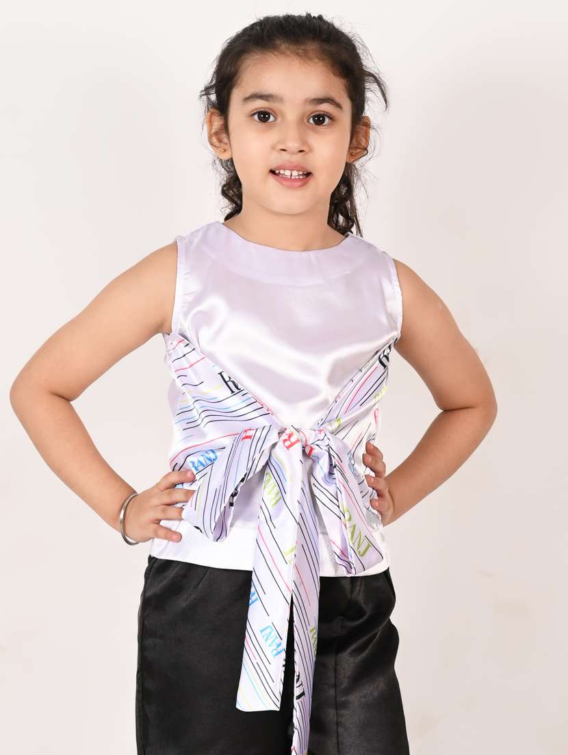 girls round neck top